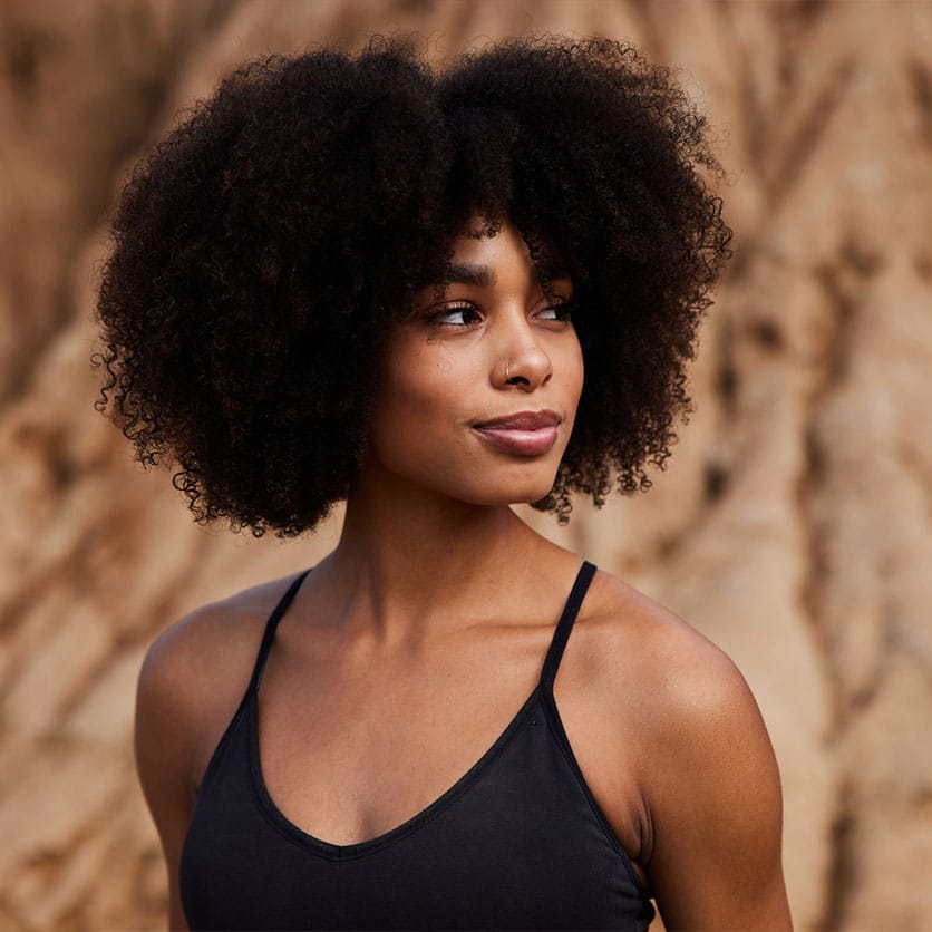 a woman smiling for the camera