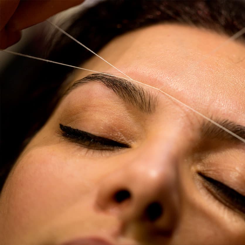 a close up of a person